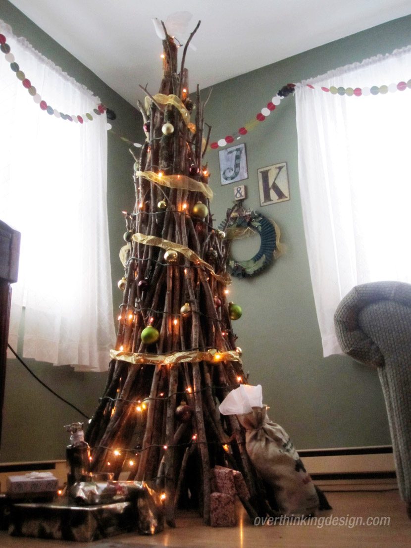 Finished homemade Christmas tree